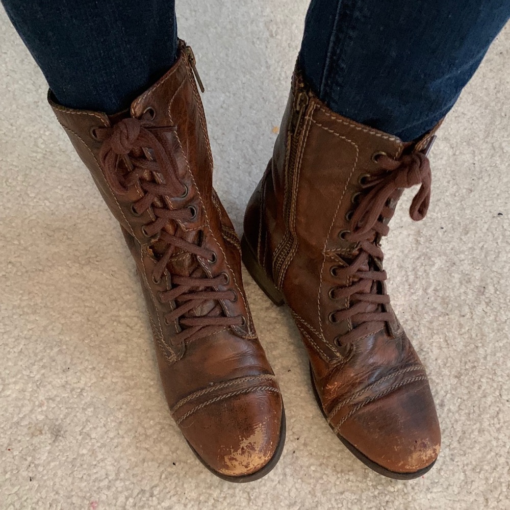 Steve Madden combat boots